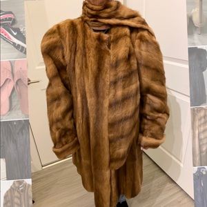 Russian Kalinski Mink Swing Coat